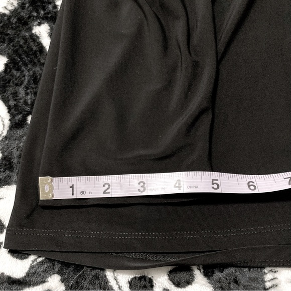 CLIENTELE Black stretch jersey tunic mini dress witchy gothic flowy top MEDIUM - Picture 10 of 12